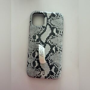 Loopy Case Black and White Snakeskin Phone Case